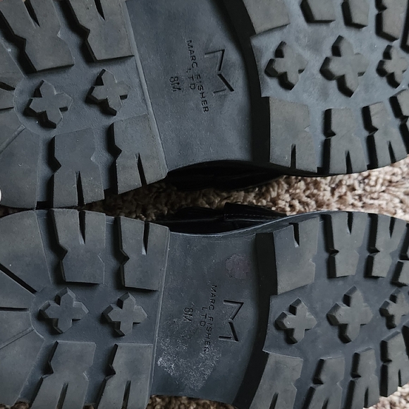 Marc Fisher LTD Leather Platform Loafers - Picture 3 of 8